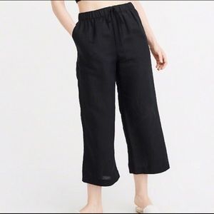 Abercrombie cropped wide leg pants